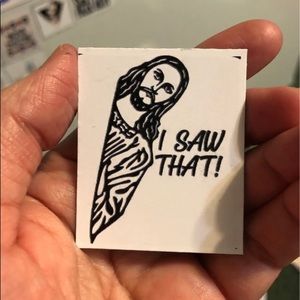 I SAW THAT(JESUS)HANDMADE MAGNET